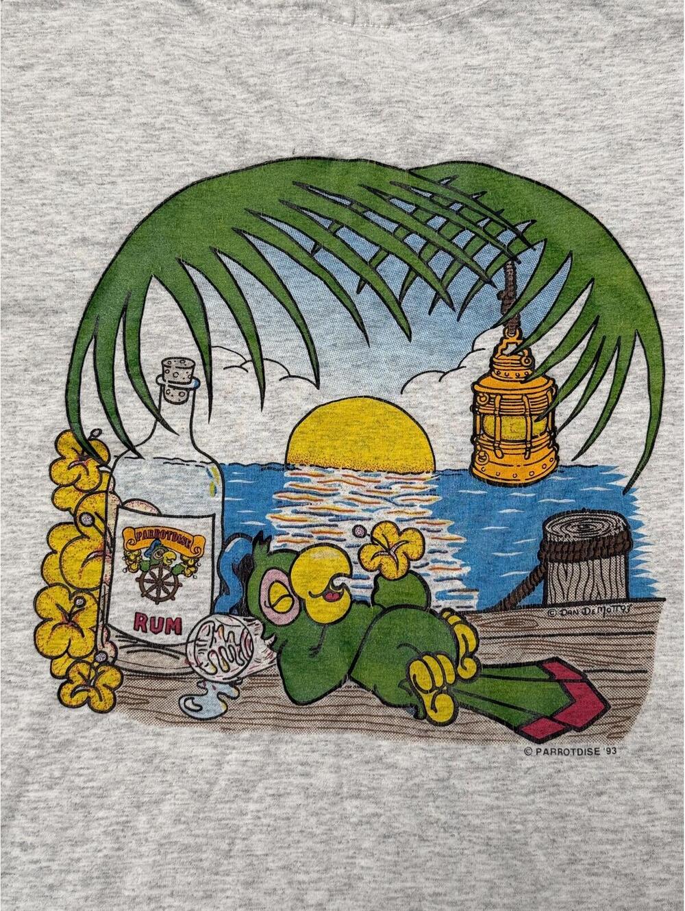 Vintage Margaritaville Parrot Shirt Jimmy Buffet Tee - XL